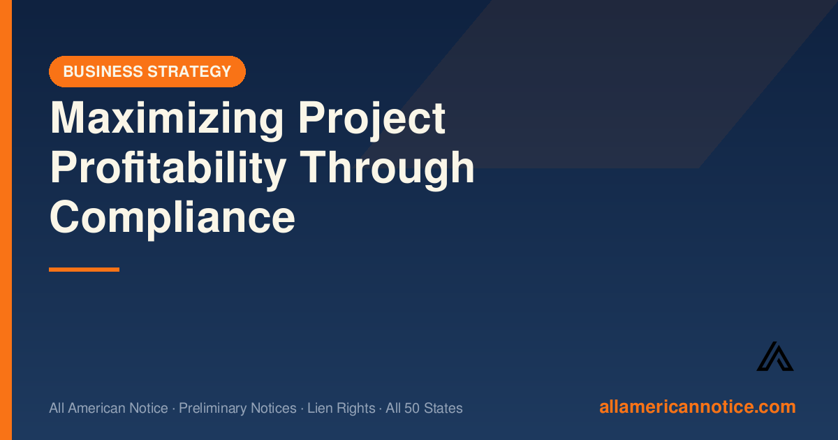 Maximizing Project Profitability Through Compliance